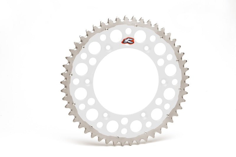 REN1540-520-47GPSI-Renthal 96-18 Honda CR250R/ CRF150/250R/450R/X/ XR 250R/650RRear Twinring - Silver 520-47P Teeth-Sprockets-Renthal