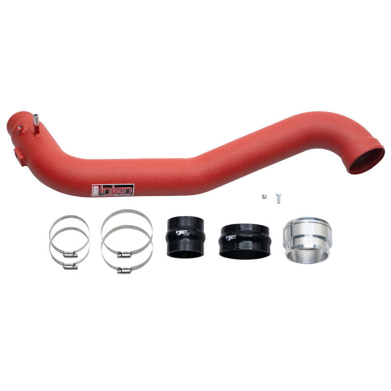 Injen 15-20 Ford F150 2.7L V6 (tt) Aluminum Intercooler Piping Kit - Wrinkle Red-Intercooler Pipe Kits-Injen