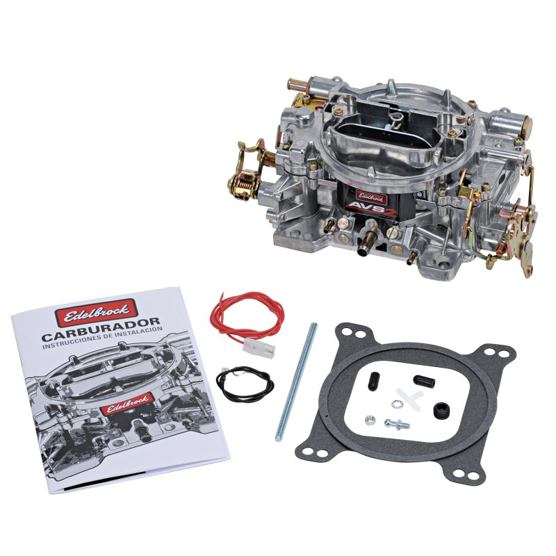 Edelbrock AVS2 650 CFM carburetor full view black finish