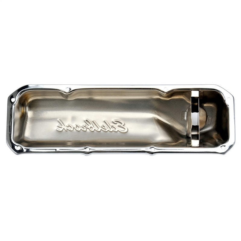 Edelbrock 4461 chrome valve cover side view