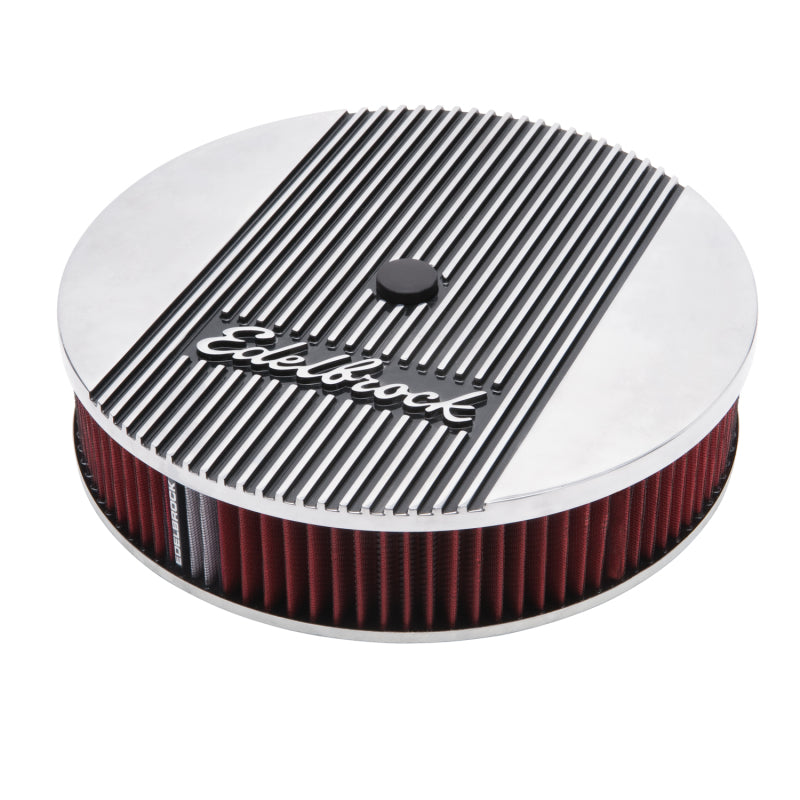 Edelbrock Air Cleaner Elite II 14In Diameter w/ 3In Element Polished - Black Ops Auto Works