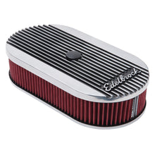 Load image into Gallery viewer, Edelbrock Air Cleaner Elite II Oval Single 4-Bbl Carb 2 5In Red Element Polished - Black Ops Auto Works