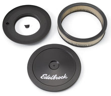 Load image into Gallery viewer, Edelbrock Air Cleaner Pro-Flo Series Round Steel Top Paper Element 10In Dia X 3 5In Black - Black Ops Auto Works