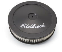 Load image into Gallery viewer, Edelbrock Air Cleaner Pro-Flo Series Round Steel Top Paper Element 10In Dia X 3 5In Black - Black Ops Auto Works