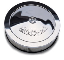 Load image into Gallery viewer, Edelbrock Air Cleaner Pro-Flo Series Round Steel Top Paper Element 14In Dia X 3 75In Dropped Base - Black Ops Auto Works