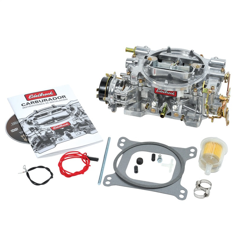Edelbrock Carburetor Performer Series 4-Barrel 600 CFM Electric Choke Satin Finish - Black Ops Auto Works