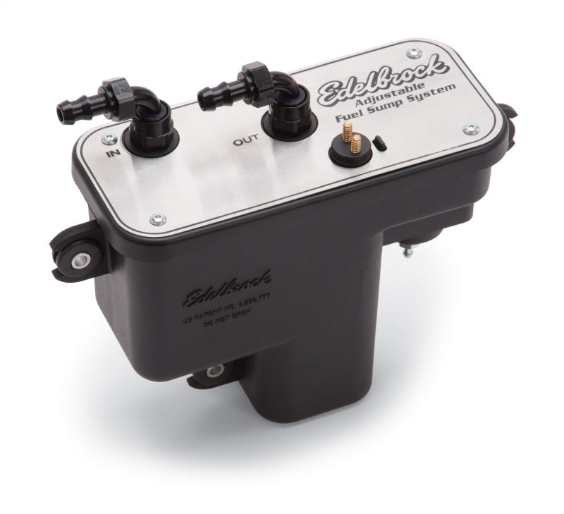 Edelbrock Fuel System Universal Fuel Sump Module Adjustable Fuel Sump Tank Only 255 LPH - Edelbrock 36032