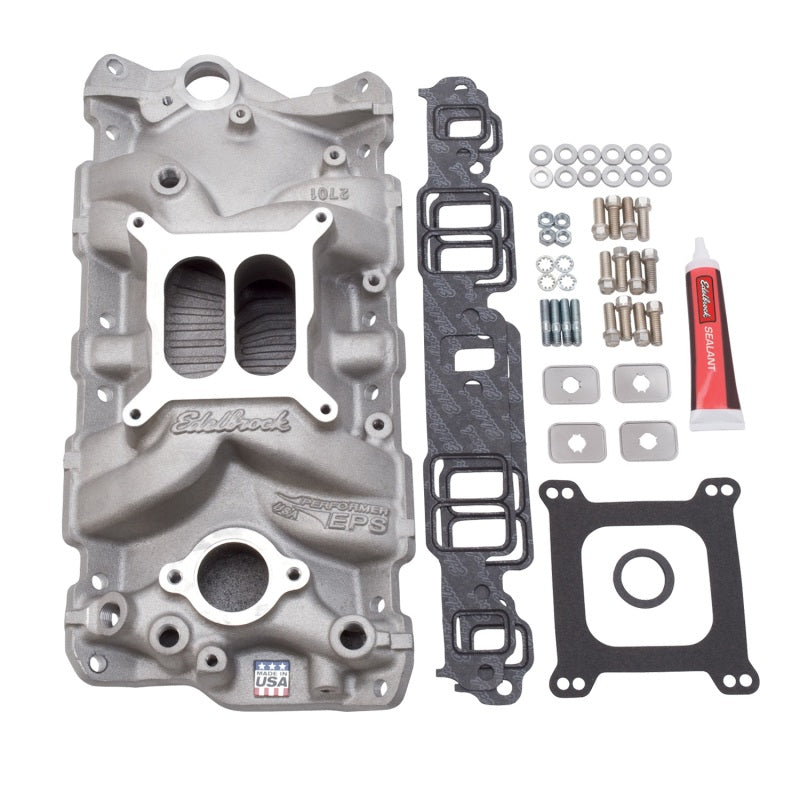 Edelbrock Manifold Installation Kit Performer Eps SBC 1957-1986 Natural Finish - Black Ops Auto Works