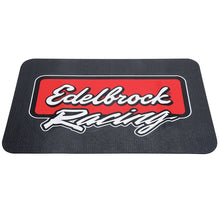 Load image into Gallery viewer, Edelbrock Racing Fender Cover - PVC Foam Mat - 2 Color Printed Edelbrock Racing Logo - Black Ops Auto Works