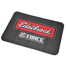 Load image into Gallery viewer, Edelbrock Racing Fender Cover - PVC Foam Mat - 2 Color Printed Edelbrock Racing Logo - Black Ops Auto Works