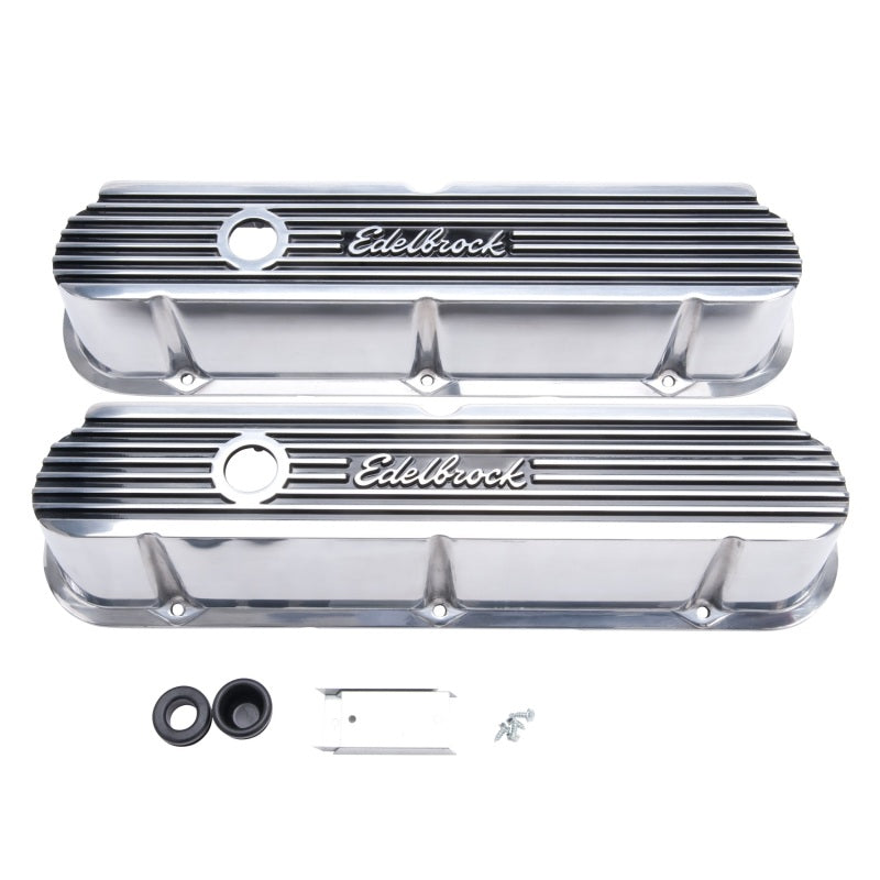 Edelbrock Valve Cover Elite II Series Ford 289-302-351W CI V8 Tall Polished - Black Ops Auto Works