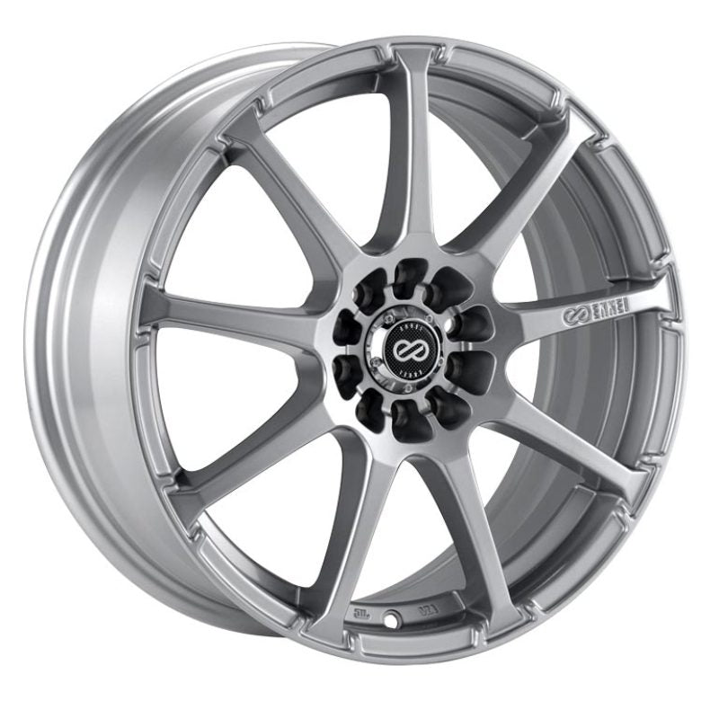 ENK441-770-0245SP-Enkei EDR9 17x7 5x100/114.3 45mm offset 72.6 Bore Diameter Silver Wheel-Wheels - Cast-Enkei
