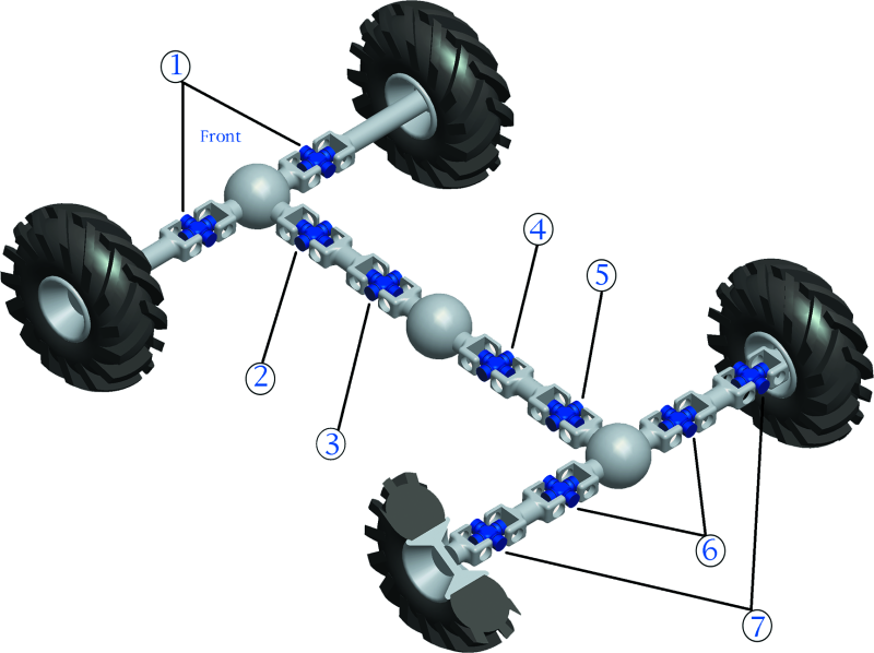 QBS417818-QuadBoss 93-99 Kawasaki KAF620A Mule 2510 (02) Front Axle Inner Universal Joint-Axles-QuadBoss