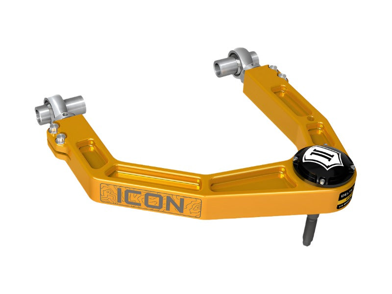ICO58552GDJ-ICON 2024 Toyota Tacoma Billet Upper Control Arm w/ Delta Joint Pro - Gold Anodized-Control Arms-ICON