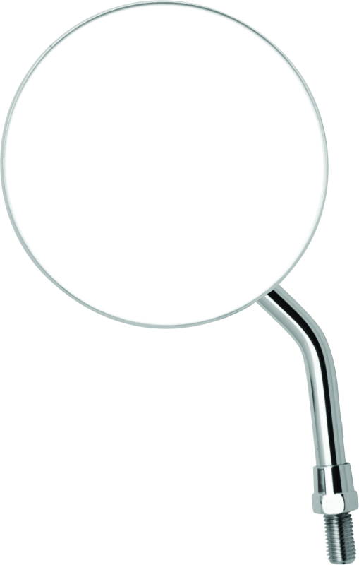 BKM600800-BikeMaster 4in Adjustable Round Mirror 10mm - Each - Chrome-Side Mirrors-Bike Master