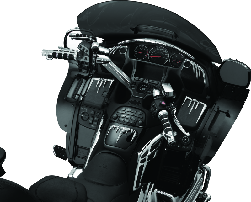 KUR6183-Kuryakyn ISO Grips For GL1800 With Heated Grips Chrome-Grips-Kuryakyn