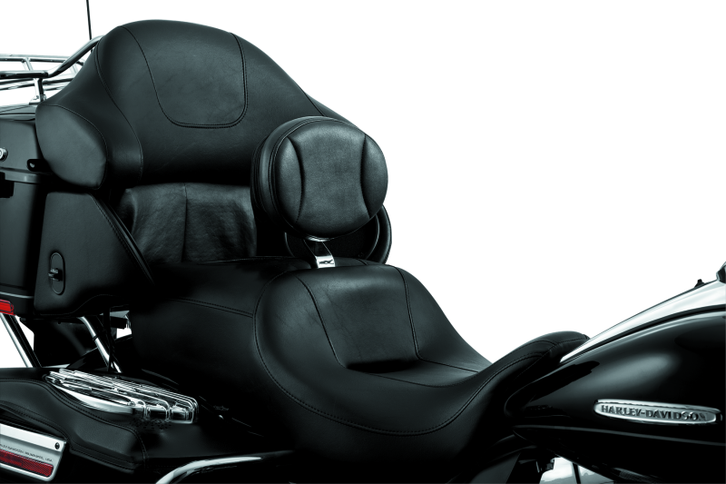 KUR1670-Kuryakyn Plug-In Driver Backrest 97-Up Touring Chrome-Seats-Kuryakyn