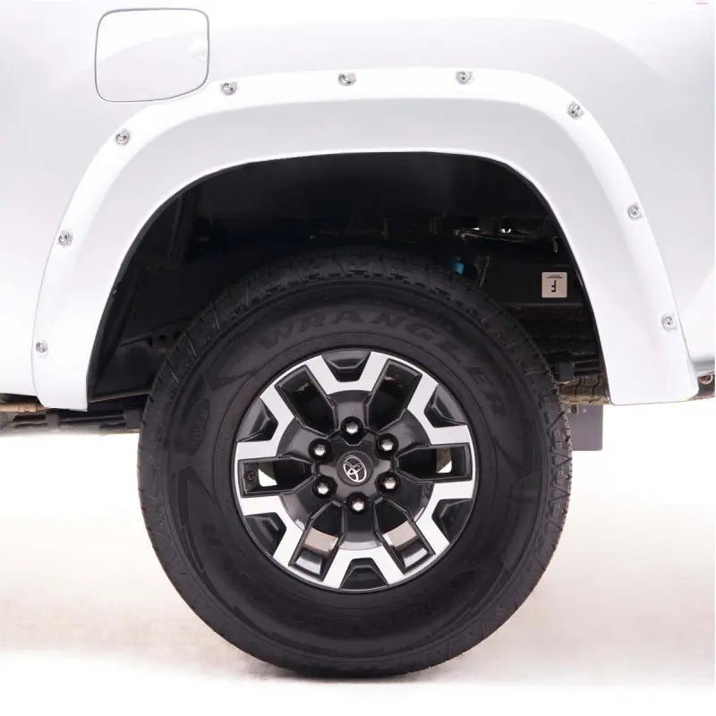 EGR 14+ Chev Silverado 6-8ft Bed Bolt-On Look Color Match Fender Flares - Set - Summit White - Black Ops Auto Works