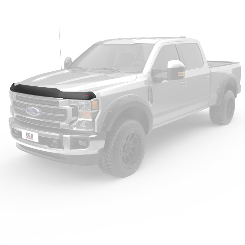 EGR 17+ Ford F-250/F-350 Superguard Hood Shield - Smoke Finish - Black Ops Auto Works