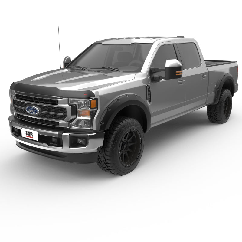 EGR 17+ Ford F-250/F-350 Superguard Hood Shield - Smoke Finish - Black Ops Auto Works