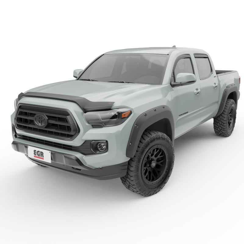 EGR 2016-2017 Toyota Tacoma In-Channel Window Visors - Smoked (575081) - Black Ops Auto Works