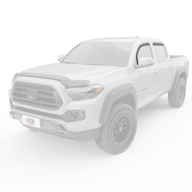 EGR 2016-2017 Toyota Tacoma In-Channel Window Visors - Smoked (575081) - Black Ops Auto Works