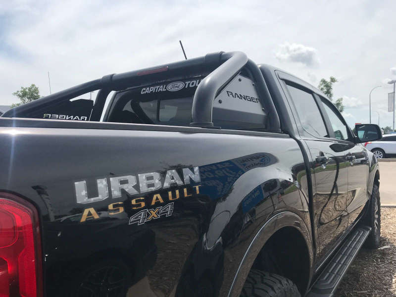 EGR 2019+ Ford Ranger Black Powder Coat S-Series Sports Bar (w/o Side Plates) - Black Ops Auto Works