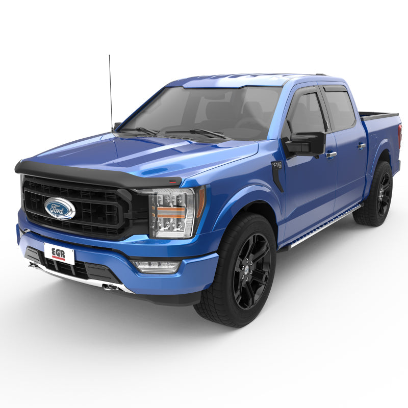 EGR 2021+ Ford F150 Superguard Hood Shield - Smoke (303581) - Black Ops Auto Works