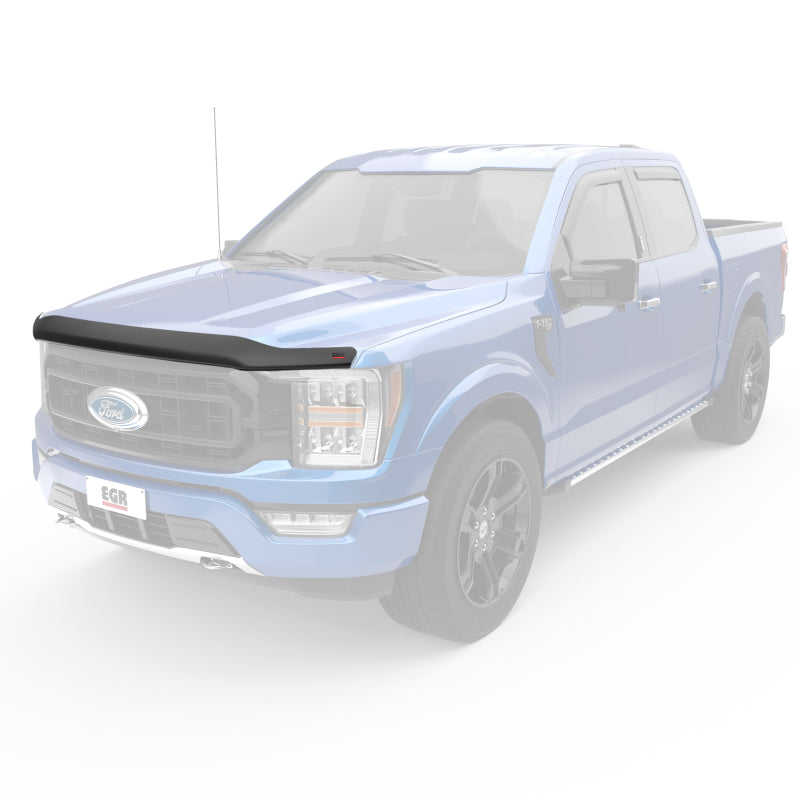 EGR 2021+ Ford F150 Superguard Hood Shield - Smoke (303581) - Black Ops Auto Works