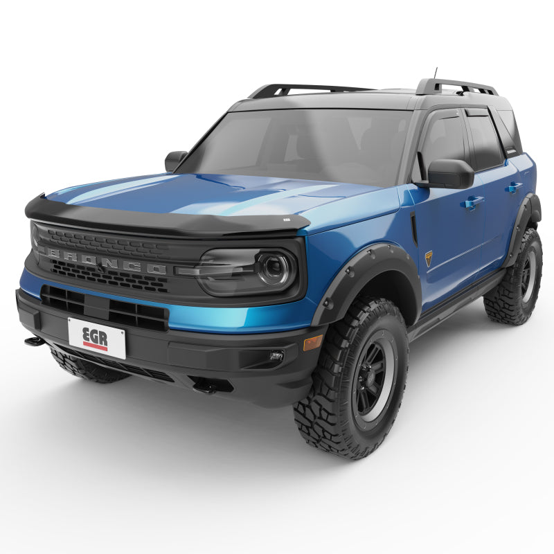 EGR 21-22 Ford Bronco Sport Superguard Hood Shield - Dark Smoke (303561) - Black Ops Auto Works