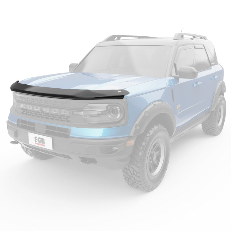 EGR 21-22 Ford Bronco Sport Superguard Hood Shield - Matte Black (303565) - Black Ops Auto Works