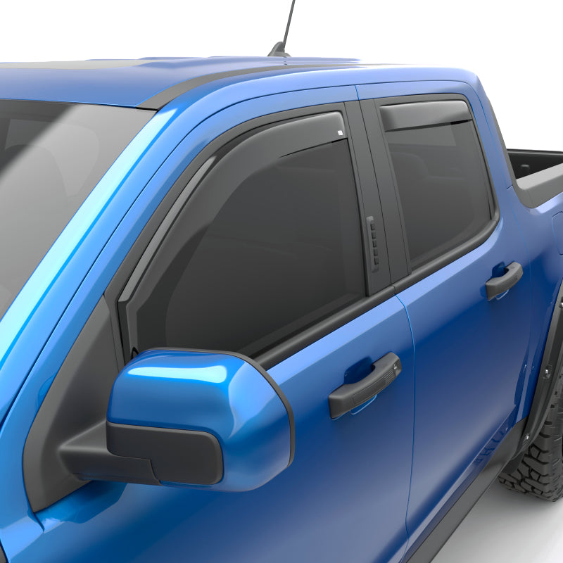 EGR 22-23 Ford Maverick Lariat XL XLT Front/Rear Window Visors - Dark Smoke Finish - EGR 573591