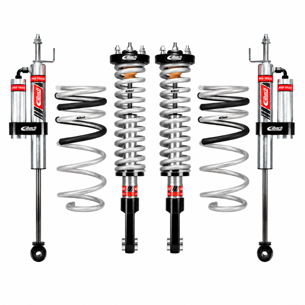 Eibach Stage 2R lift kit for 2024-2025 Toyota Tacoma 4WD with front coilovers and rear reservoir shocks