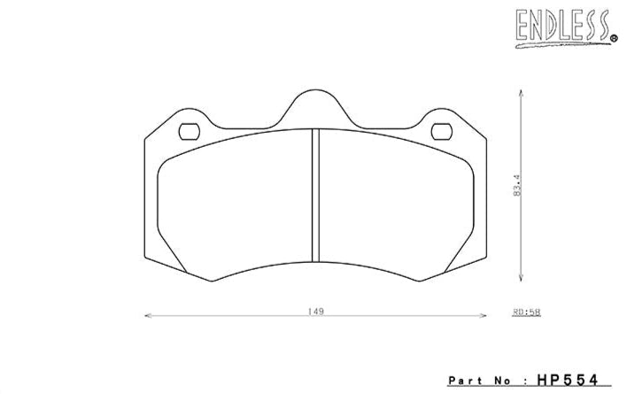 Endless Brake Pads HP554 - Black Ops Auto Works