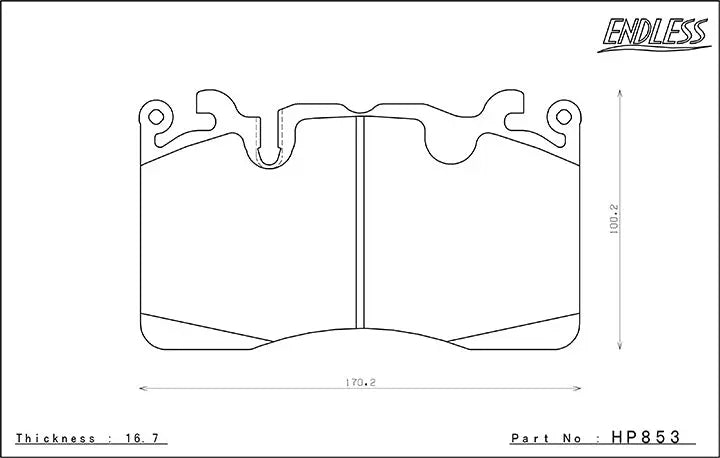 Endless Brake Pads HP853 - Black Ops Auto Works