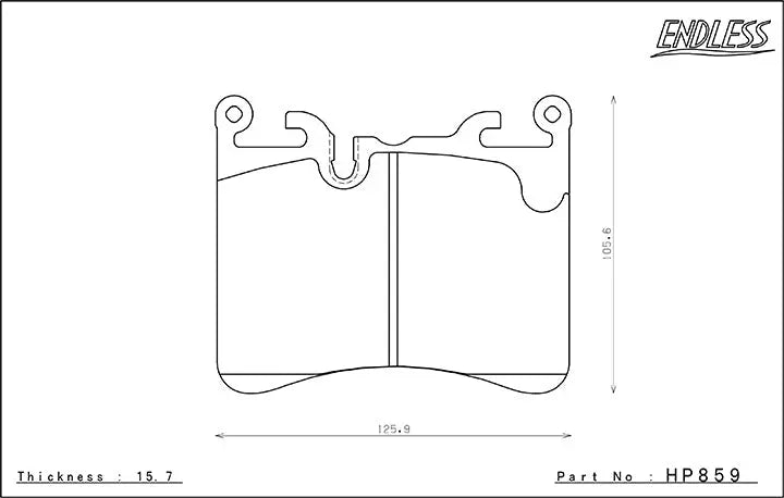 Endless Brake Pads HP859 - Black Ops Auto Works