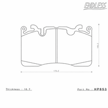Load image into Gallery viewer, Endless Brake Pads HP853 - Endless HP853-W008