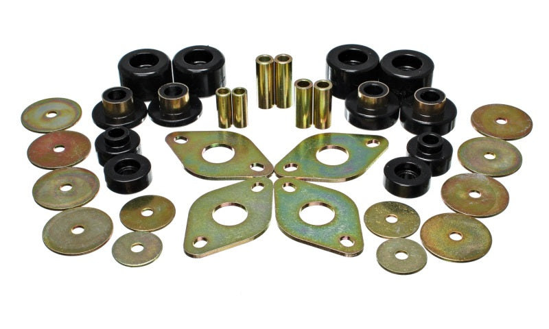 Energy Suspension 01-04 Toyota Pickup 2WD/4WD (Exc T-100/Tundra) Black Body Cab Mount Set - Black Ops Auto Works
