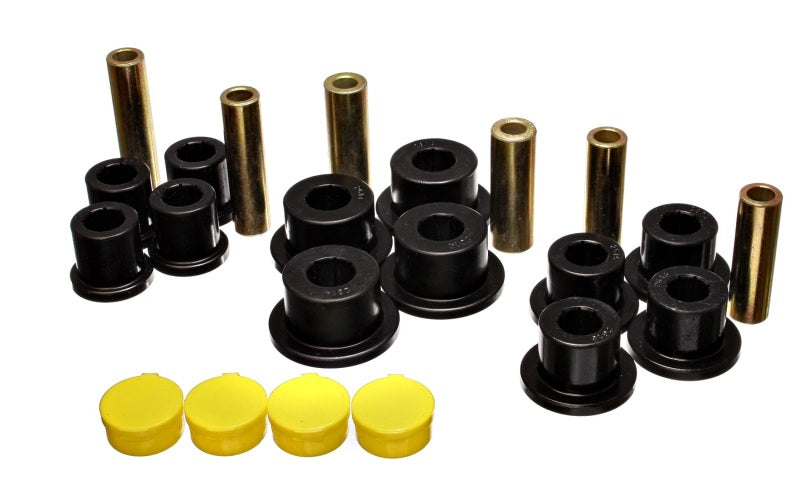 Energy Suspension 02-05 Dodge Ram 1500 2WD Black Rear Leaf Spring Bushing Set - Black Ops Auto Works