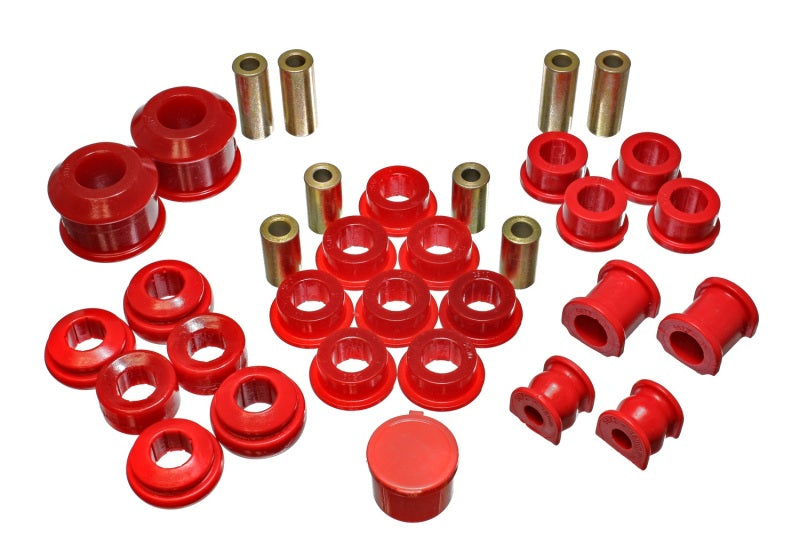 Energy Suspension 02-05 Honda Civic Si Red Hyper-Flex Master Bushing Set - Black Ops Auto Works