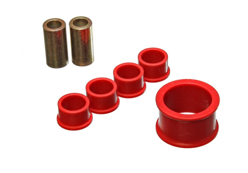 Energy Suspension 02-09 Nissan 350Z / 03-07 Infiniti G35 Coupe Red Rack and Pinion Bushing Set - Black Ops Auto Works