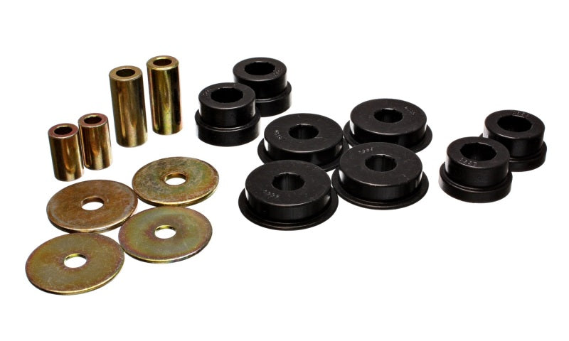 Energy Suspension 03-05 Mitsubishi Lancer EVO 8 Black Rear Differential / Mustache Bar Bushing Set - Black Ops Auto Works