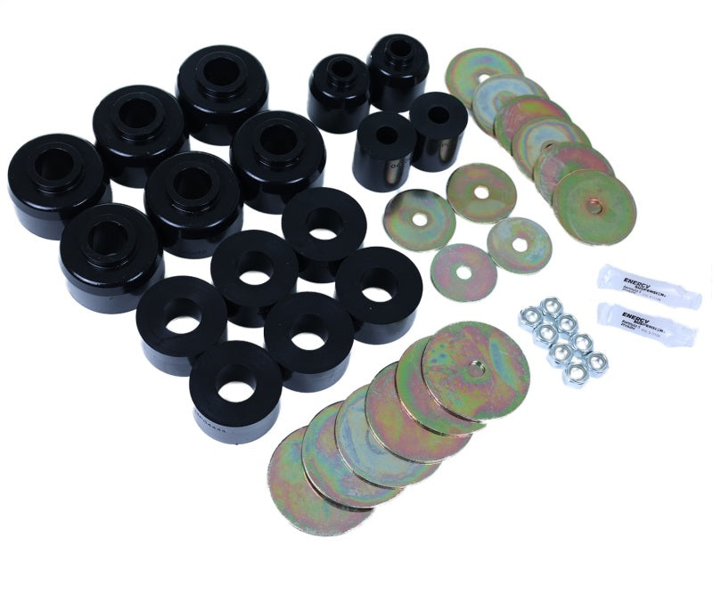 Energy Suspension 03-09 Toyota 4Runner/GX470 / 07-14 FJ Cruiser Black Body Mount Bushing Set - Black Ops Auto Works