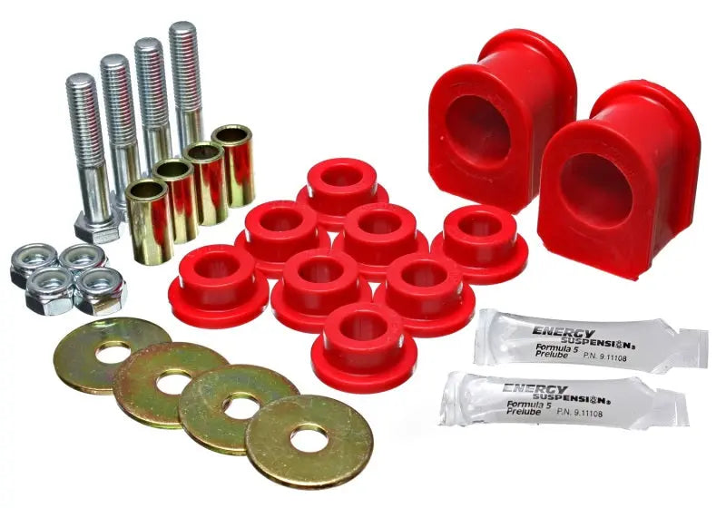 Energy Suspension 05-07 Ford Mustang Red Rear Sway Bar Frame Bushings (Must Reuse All Metal Parts) - Black Ops Auto Works