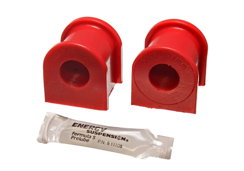 Energy Suspension 05-07 Scion tC Red 21mm Front Sway Bar Bushing Set - Black Ops Auto Works