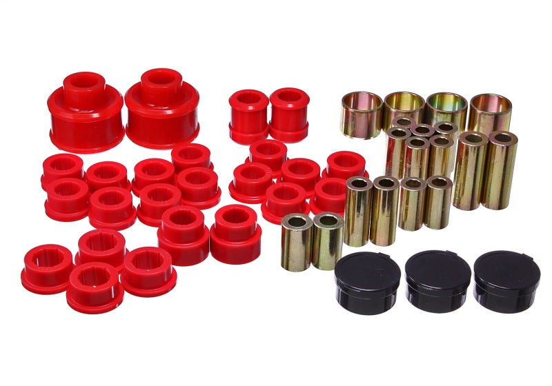 Energy Suspension 05-09 Subaru Legacy Rear Control Arm Bushing Set - Red - Black Ops Auto Works