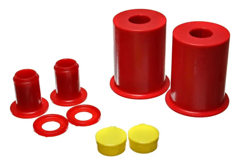 Energy Suspension 05-13 Ford Mustang Red Front Lower Control Arm Bushings (Must reuse outer metal sh - Black Ops Auto Works