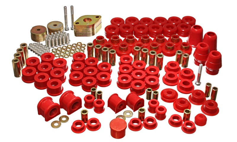 Energy Suspension 07-11 Jeep JK 4dr Red Hyper-Flex Master Bushing Set - Black Ops Auto Works