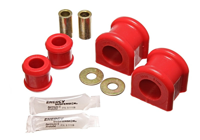 Energy Suspension 07-11 Jeep Wrangler JK Red Front 31mm Sway Bar and Endlink Bushing Set - Black Ops Auto Works