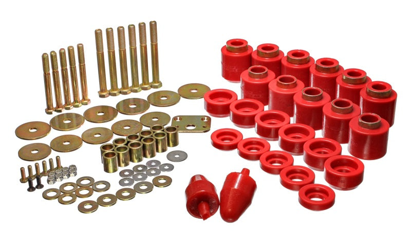 Energy Suspension 1in Body Lift Kit - Red - Black Ops Auto Works